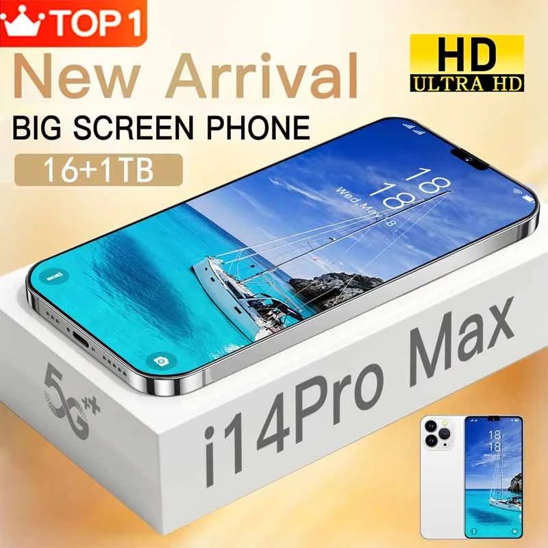 Brand-New-14-Pro-Max-Smartphone-6-8-Inch-Face-ID-16GB-1TB-Mobile-Phones-Global